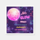 グローネオンライツサンキューバースデーパーティー スタンダードカクテルナプキン (正面)