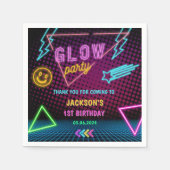 グローネオンライツサンキューバースデーパーティー スタンダードカクテルナプキン (正面)