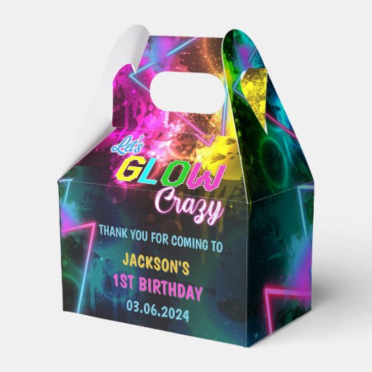 グローネオンライツサンキューバースデーパーティー フェイバーボックス (正面サイド)