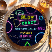 グローネオンライツサンキューバースデーパーティー ペーパープレート