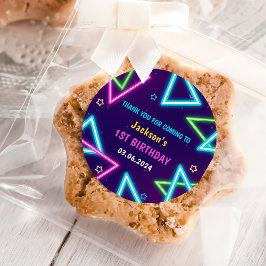 グローネオンライツサンキューバースデーパーティー ラウンドシール