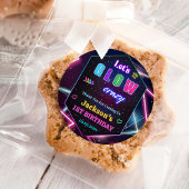 グローネオンライツサンキューバースデーパーティー ラウンドシール