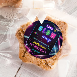 グローネオンライツサンキューバースデーパーティー ラウンドシール