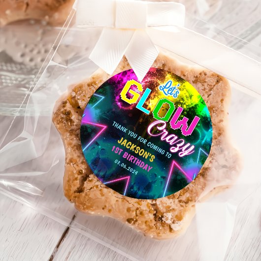 グローネオンライツサンキューバースデーパーティー ラウンドシール