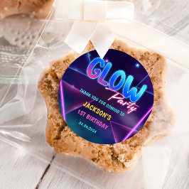 グローネオンライツサンキューバースデーパーティー ラウンドシール