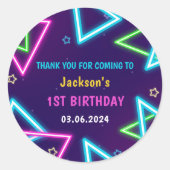 グローネオンライツサンキューバースデーパーティー ラウンドシール (正面)