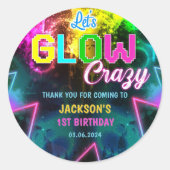 グローネオンライツサンキューバースデーパーティー ラウンドシール (正面)