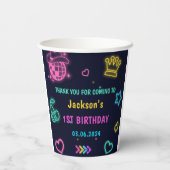 グローネオンライツサンキューバースデーパーティー 紙コップ (裏面)