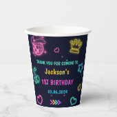グローネオンライツサンキューバースデーパーティー 紙コップ (正面)