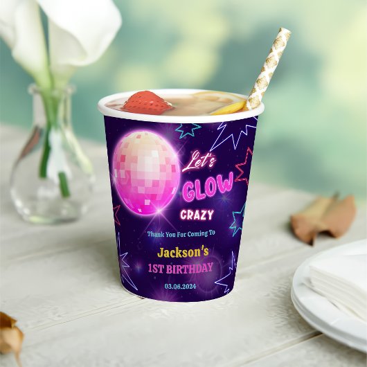 グローネオンライツサンキューバースデーパーティー 紙コップ