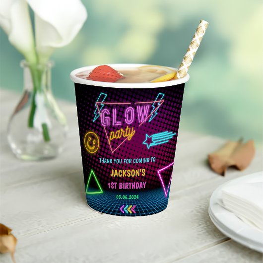 グローネオンライツサンキューバースデーパーティー 紙コップ