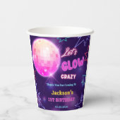 グローネオンライツサンキューバースデーパーティー 紙コップ (裏面)