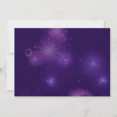 グローネオンライツバースデーパーティーサンキューカード 招待状 (裏面)