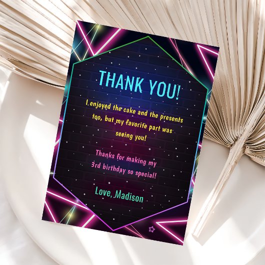 グローネオンライツバースデーパーティー 招待状