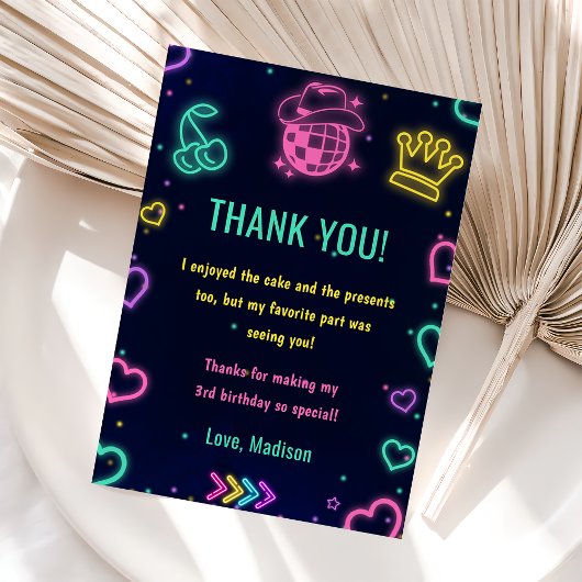 グローネオンライツバースデーパーティー 招待状