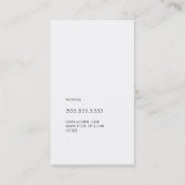 グローバエレガントー大理石フェイク金ゴールド白縁ど 名刺 (裏面)