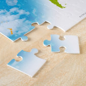 グローバカラフルル地図 ジグソーパズル (側面)