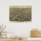 グローバズビルNY 1875 ポスター (キッチン)