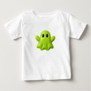 グローバディ – かわいいグリーン幽霊ティー ベビーTシャツ