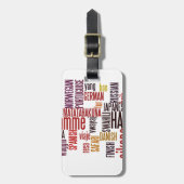 グローバルなグルーヴ:すべての言語でハクナ・マタタ ラゲッジタグ (正面縦)