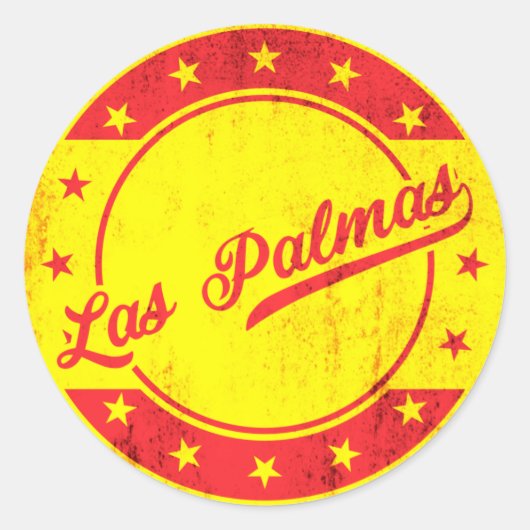 グローバルなRAveller - Las Palmas，スペイン ラウンドシール (正面)