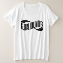 グローバルアイドルムーブスタイポグラフィTシャツ