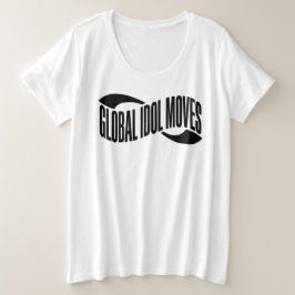 グローバルアイドルムーブスタイポグラフィTシャツ プラスサイズTシャツ