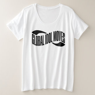 グローバルアイドルムーブスタイポグラフィTシャツ プラスサイズTシャツ