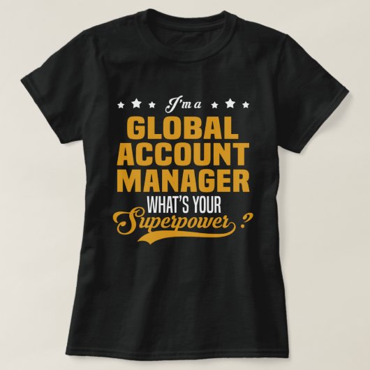 グローバルアカウントマネージャ Tシャツ (デザイン正面)