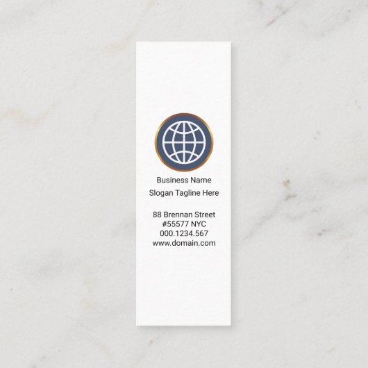 グローバルカラフル矢印の読み込み書国際的き出し スキニー名刺 (裏面)