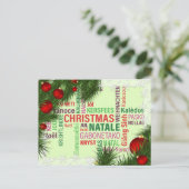 グローバルクリスマスツリーの願い シーズンポストカード (スタンド正面)