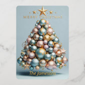 グローバルクリスマス 箔シーズンカード (正面)