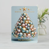 グローバルクリスマス 箔シーズンカード (立ち正面)