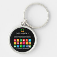 グローバルゴールUN SDG 2030ボタンキーチェーン