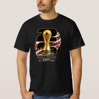 グローバルサッカー2026 ゴールデントロフィー ビンテージ スポーツ デ Tシャツ