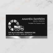 グローバルシルバータイヤのトラック輸送 名刺 (正面)