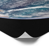 グローバルデータを示す地球の全体像2 ポスター (角)