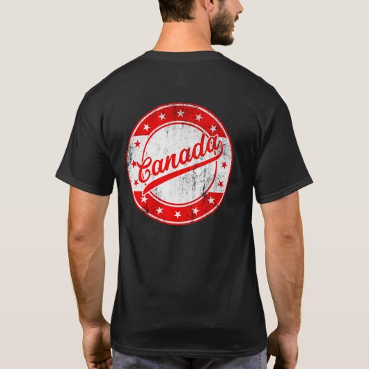 グローバルトラベラー – カナダTシャツ Tシャツ (裏面)