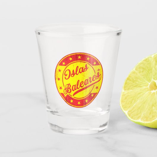 グローバルトラベラー – スペイン – Islas Baleares ショットグラス (正面)