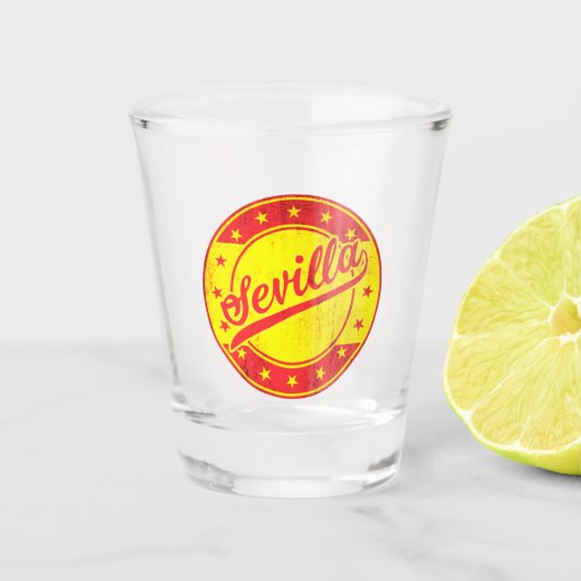 グローバルトラベラー – セビリア，スペイン ショットグラス (正面)