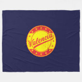 グローバルトラベラー – バレンシア，スペイン フリースブランケット (正面(横))