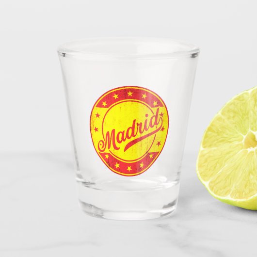 グローバルトラベラー – マドリード，スペイン ショットグラス (正面)