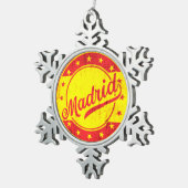 グローバルトラベラー – マドリード，スペイン スノーフレークピューターオーナメント (右)