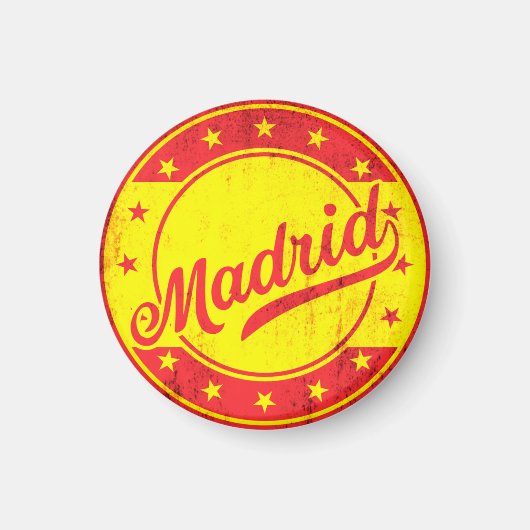 グローバルトラベラー – マドリード，スペイン マグネット (正面)