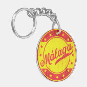 グローバルトラベラー – マラガ,スペイン キーホルダー (正面左)
