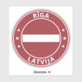 グローバルトラベラー – リガ |ラトビヤ・リガ |ラトビア シール (シート)