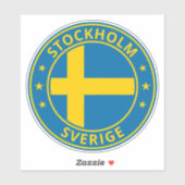 グローバルトラベラー – 'City', Sverige |スウェーデン(編集) シール (シート)