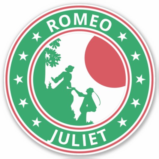 グローバルトラベラー – Romeo & Juliet シール (正面)