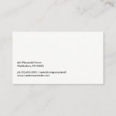 グローバルマップ | キャンドルスティックストックグラフ 名刺 (裏面)