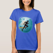 グローバルランナーTシャツデザイン。 Tシャツ (正面)